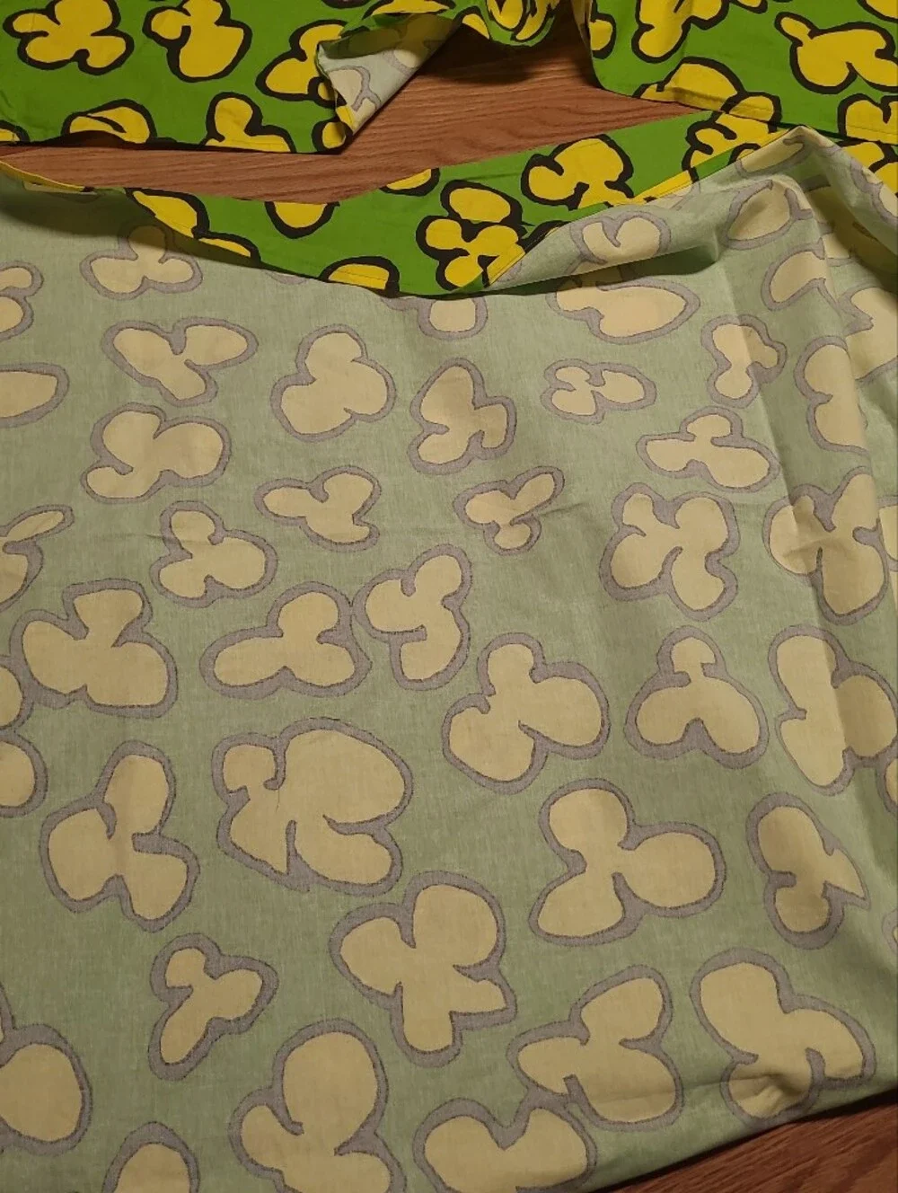 Vintage 1997 IKEA Curtains Modig Korn Anna Efverlund Acid Pop Green Yellow Set 2